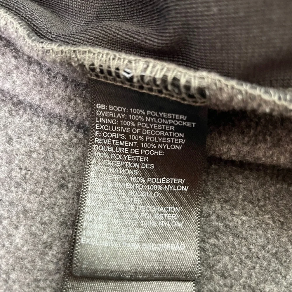 The North Face Denali Jacket Mens XXL Gray Black Colorblock Zip Up Outdoor